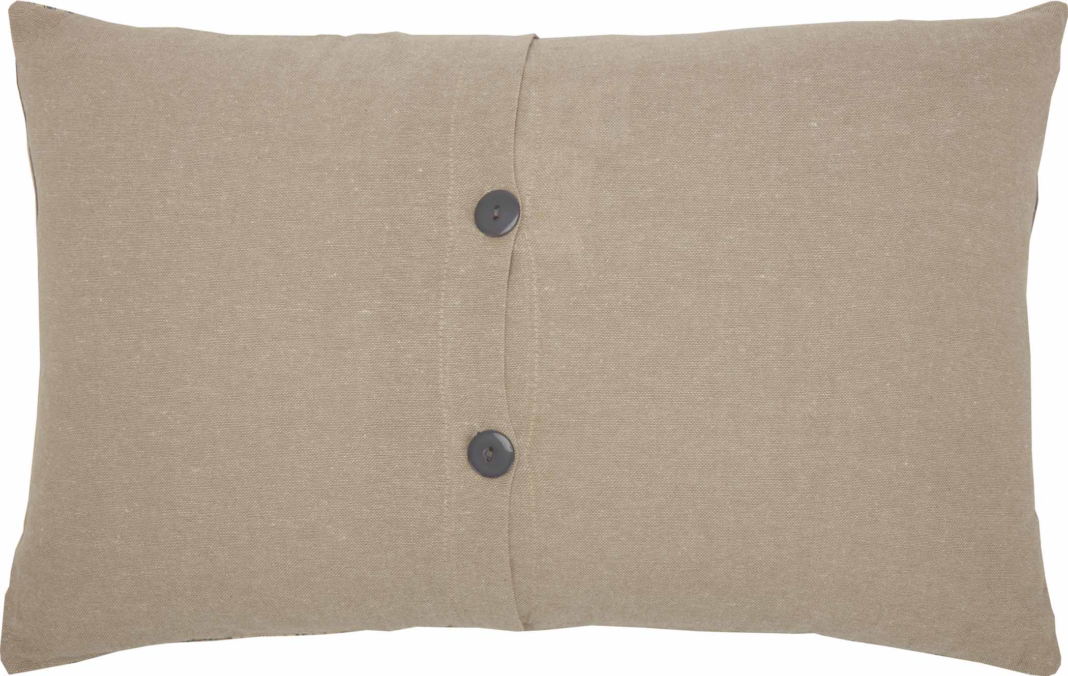 Sawyer Mill Charcoal Plow Pillow 14x22 - Clearance - All Sales final