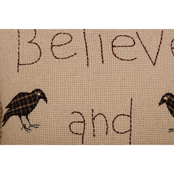 Kettle Grove Believe and Receive Pillow 12x12 Discontinued - Final Qtys