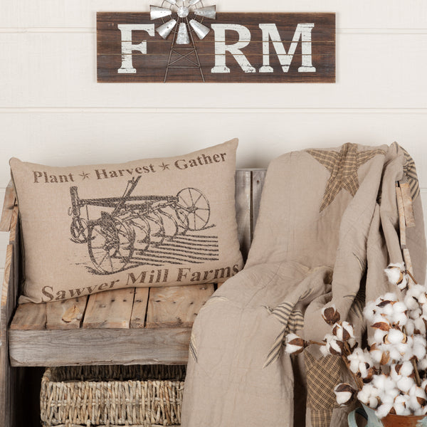 Sawyer Mill Charcoal Harvest Festival Pillow 18x18 - Clearance - All S -  Allysons Place