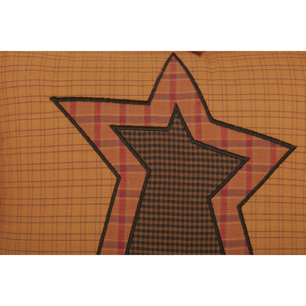 Stratton Applique Star Pillow 12x12