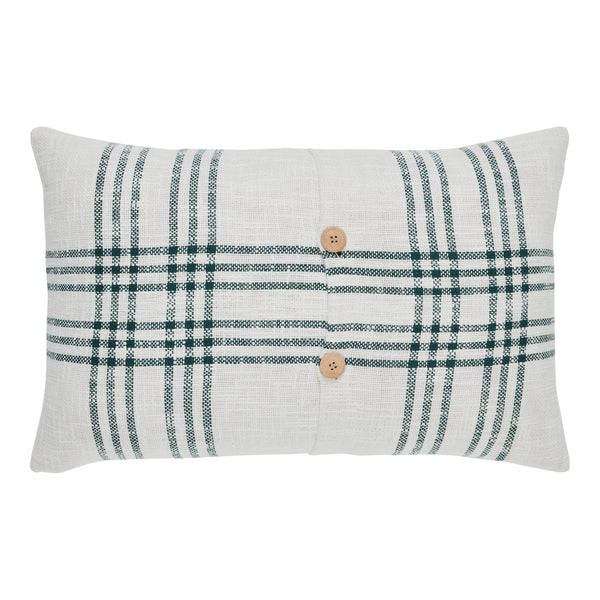 Pine Grove Plaid Noel Ornament Pillow 14x22