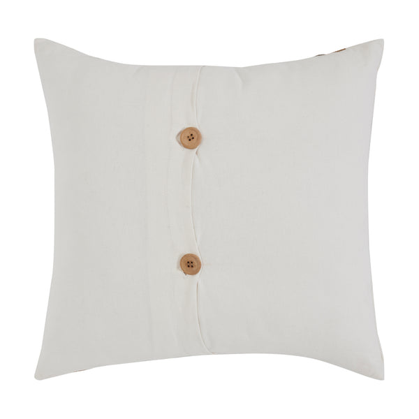 Burlap Applique Bunny Pillow 18x18