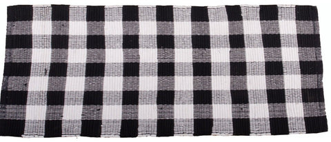 Buffalo Check Black 24"x72"Rug
