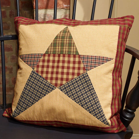 Rebecca's Patchwork Star Pillow 16 in.