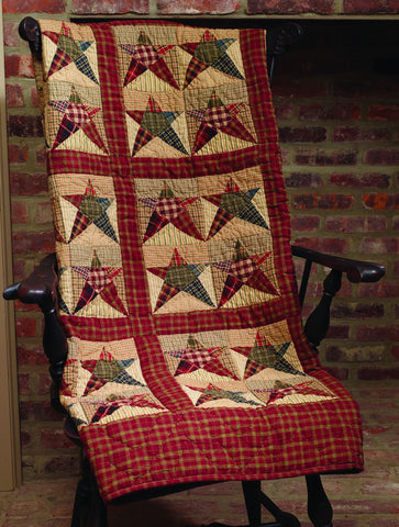 Rebecca's Star Quilted Throw