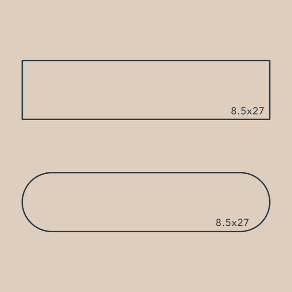 Tea Cabin Jute Stair Tread Rect Latex 8.5x27