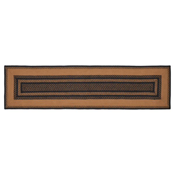 Farmhouse Star Jute Rug/Runner Rect Stencil Stars 24x96