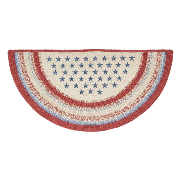 Celebration Jute Rug Half Circle 16.5x33
