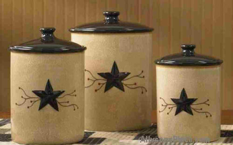 Star Vine Canister Set 3 Piece