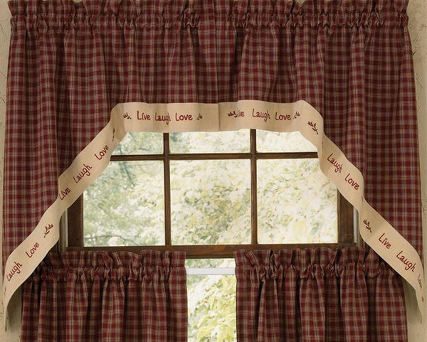 Sturbridge Wine Live Laugh Love Swag Lined