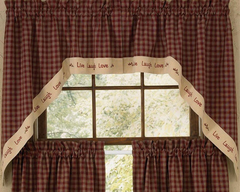 Sturbridge Wine Live Laugh Love Swag Lined