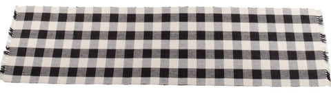 Our black - buttermilk buffalo check 45" table runner is made of cotton size is 14" x 45"., home Decor , everyday