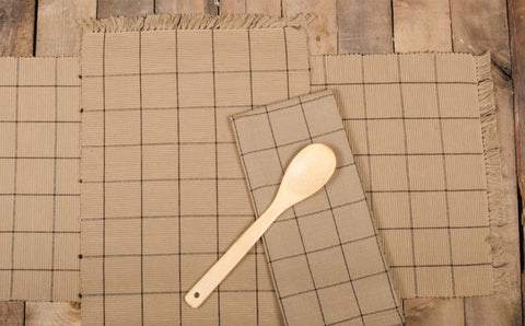 AlexanderCheckBlack 45" RunnerOur oat - black alexander check 45" table runner is made of cotton size is 14" x 45".