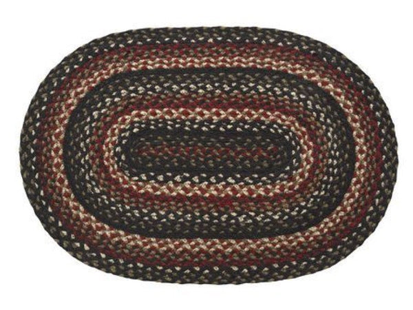 Tartan 6'x9' Braided  Oval Rug