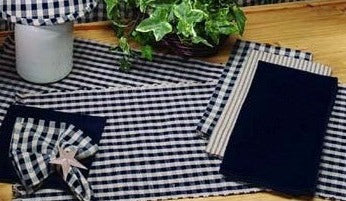 Heritage House Check Black Runner