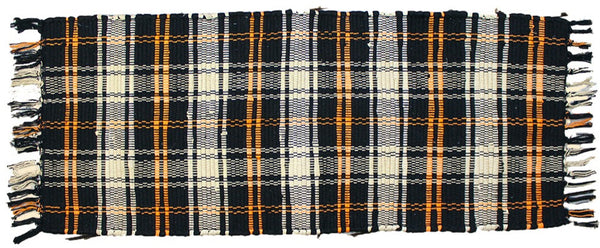 Primitive Fall Plaid Blk Table Runner (set of 2) - Allysons Place