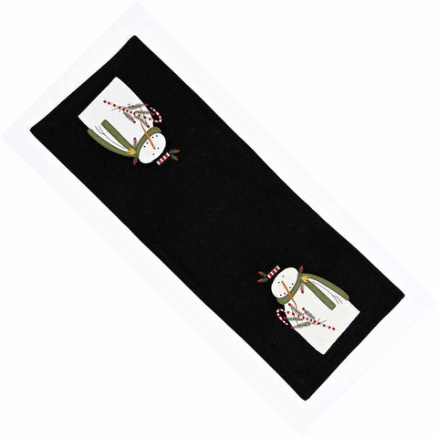 Mr. Winterberry Table Runner 14x36 – Black Wool Felt