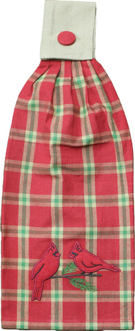 Yuletide w/Cardinal Tab Towel