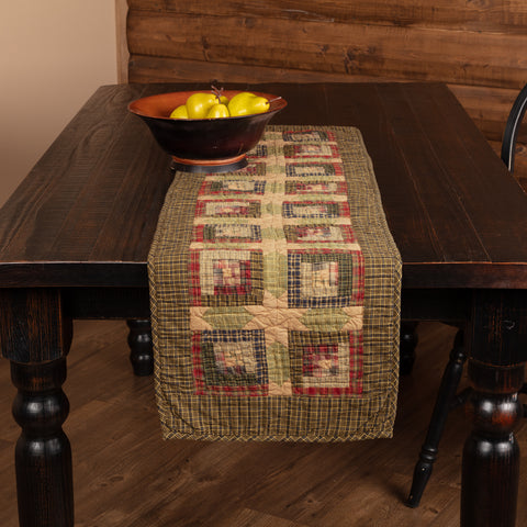 Tea Cabin Quilted Runner 13" X 48"