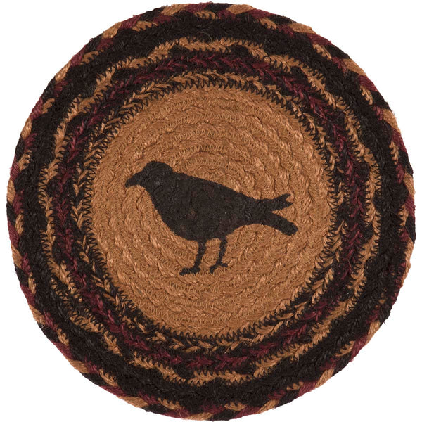 Heritage Farms Crow Jute Trivet 8"