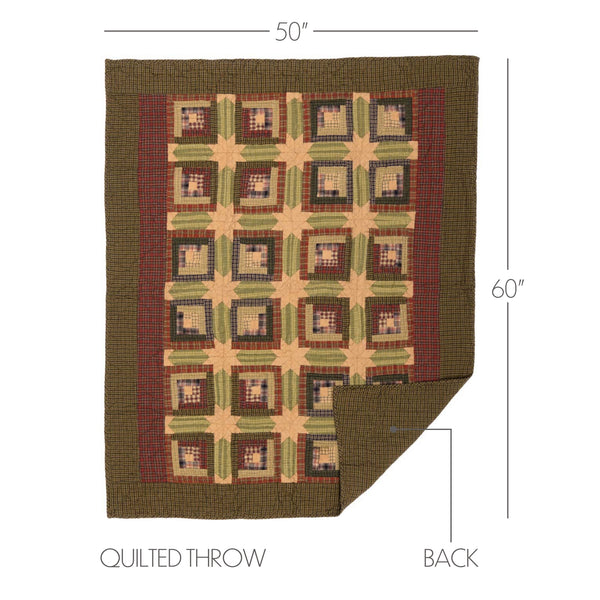 Tea Cabin Throw Quilted 60x50