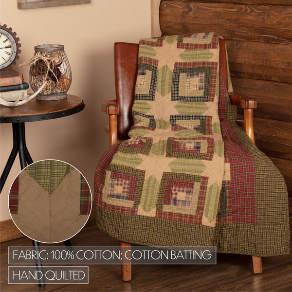 Tea Cabin Throw Quilted 60x50