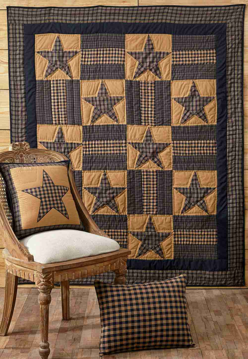 Farmhouse Star Quilted Throw 60x50 - Final Qtys - Allysons Place