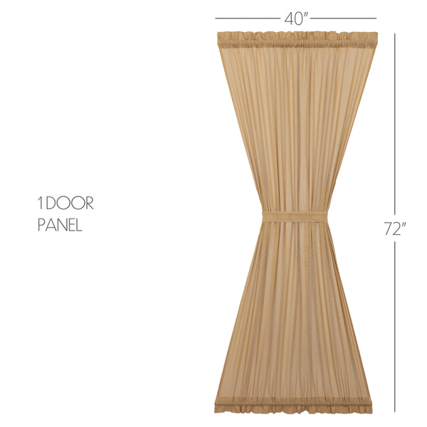 Tobacco Cloth Khaki Door Panel 72x42