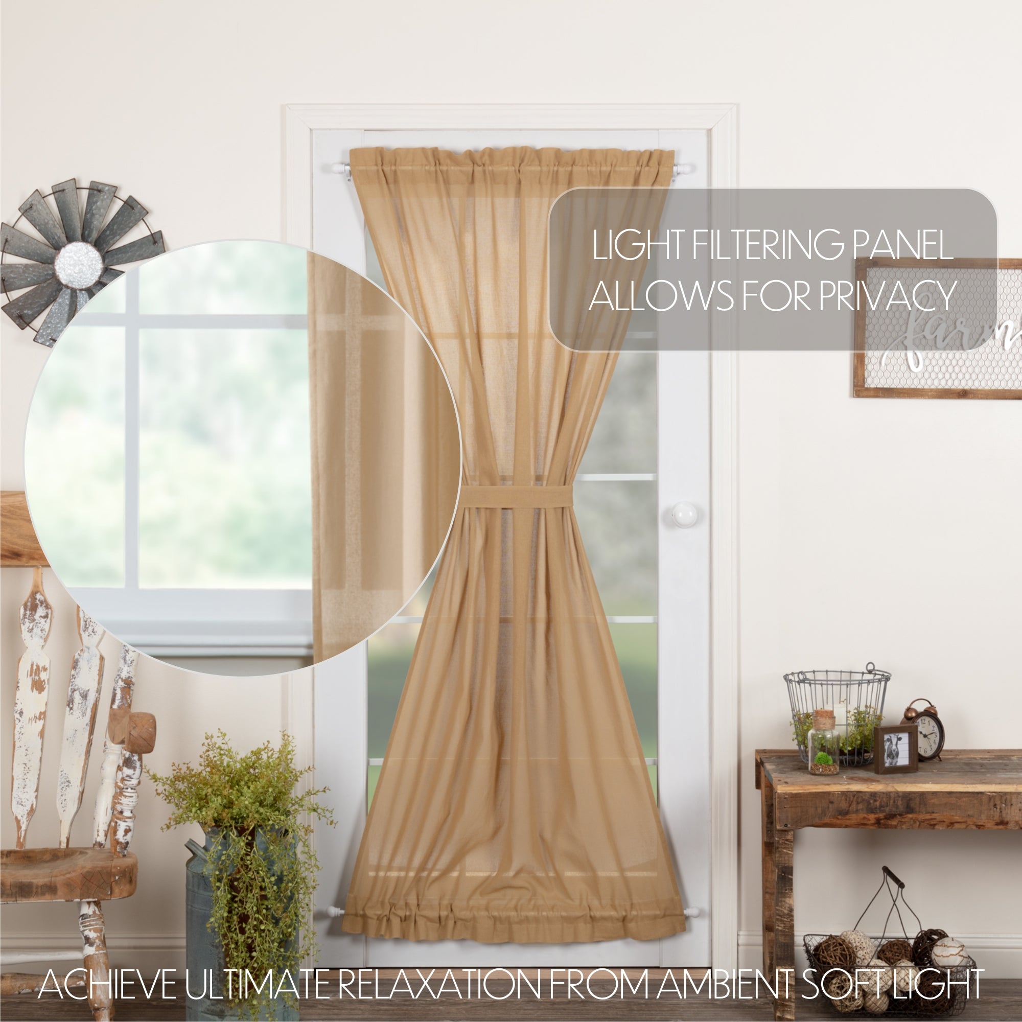 tobacco cloth panels Natural Panel Set of 2 96x40 Tobacco Cloth Fringed Curtains