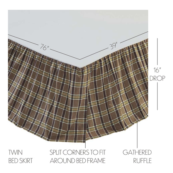 Wyatt Twin Bed Skirt 39x76x16