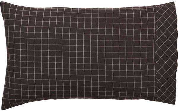 Wyatt Pillow Case Set of 2, Plaid, Tan, Brown, Primitive Country Farmhouse Pillow Bedding Home Decor & Accessories.