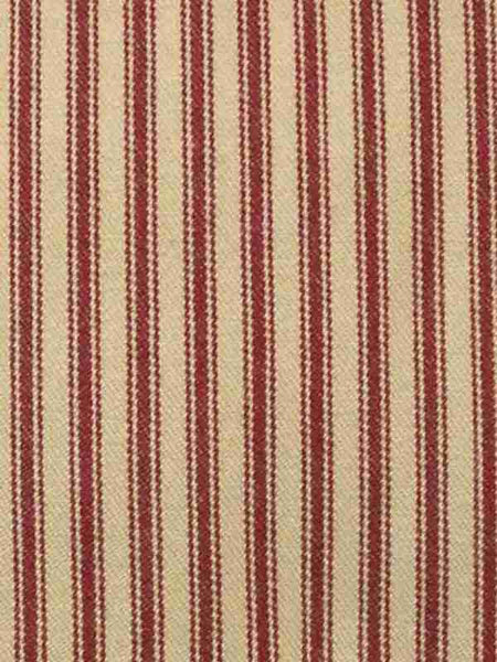 York Ticking Barn Red Swatch