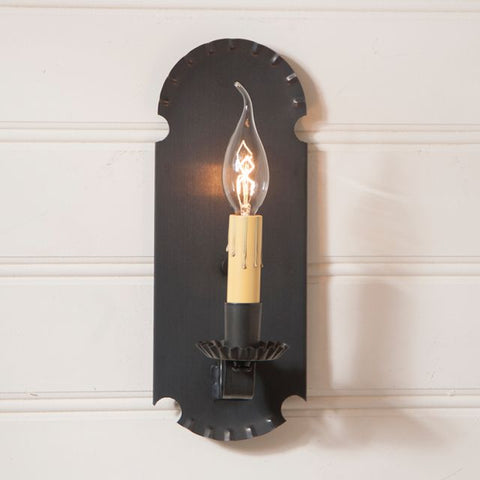 Beautiful in its simplicity, the warm glow of our sconces provide a hearty country welcome to every room in your home, from entryway to family room. A versatile decorating accessory, it is perfect either alone or as part of a wall grouping.