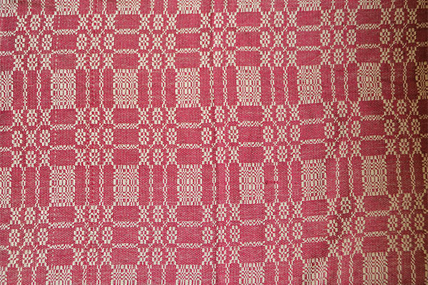 Bayberry Weave Cranberry and Tan King Combo With 2 King Homestead Shams. Visit website for free shipping offer. Primitive Country Farmhouse Home Decor.