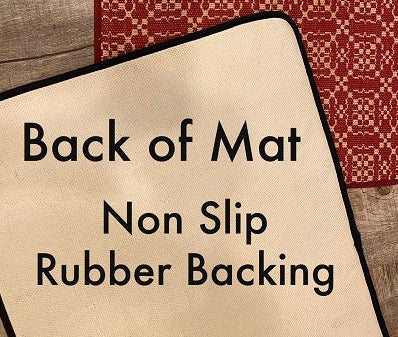 Oakford Glen Floor Mat Red/Linen