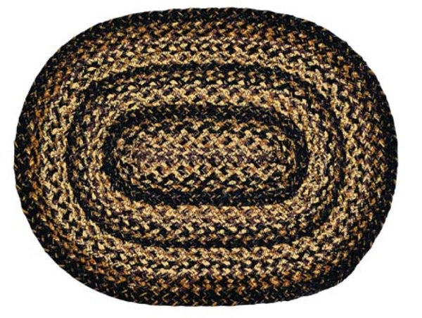 Black Forest Braided Oval Placemat set/4