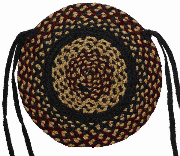 Blackberry 15" Braided  Chair Pad Set of 4