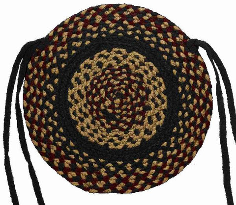 Blackberry 15" Braided  Chair Pad Set of 4