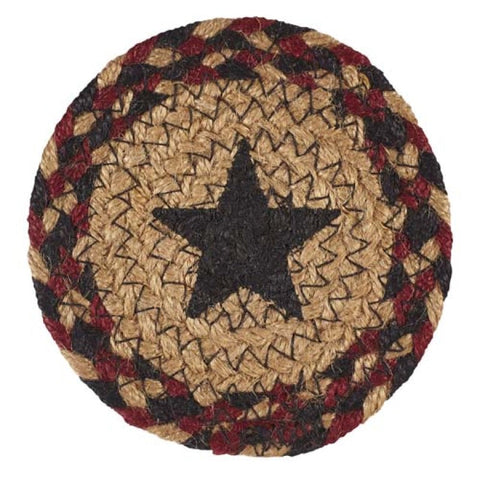 Blackberry Star Braided  Coaster Set/4