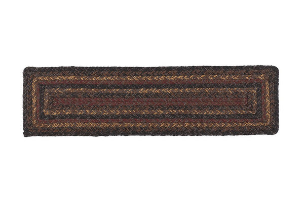 Slate Braided Stair Tread Rectangle 8 x 28 in.