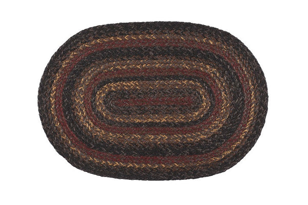 Slate Braided Oval Placemat set/4