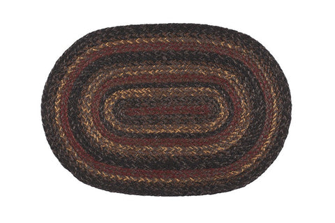 Slate Braided Oval Placemat set/4
