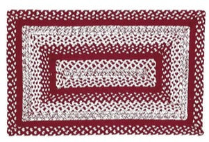 Cortland  Rug Rectangle 4 x 6 ft. Colors: Brick Red and Cream