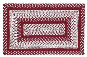 Cortland  Rug Rectangle 22 x 72 in. Colors: Brick Red and Cream