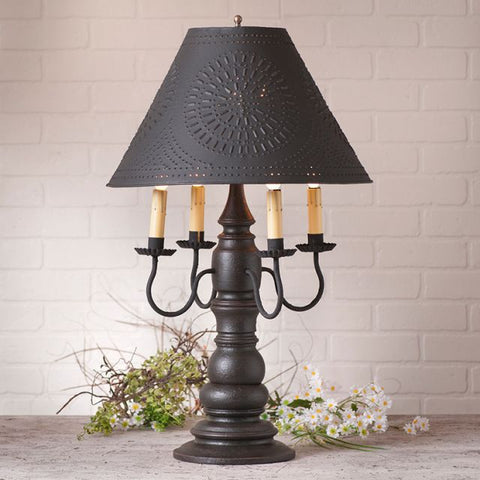 Bradford Lamp with Textured Black Shade