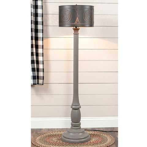 Brinton House Floor Lamp with Kettle Black Shade