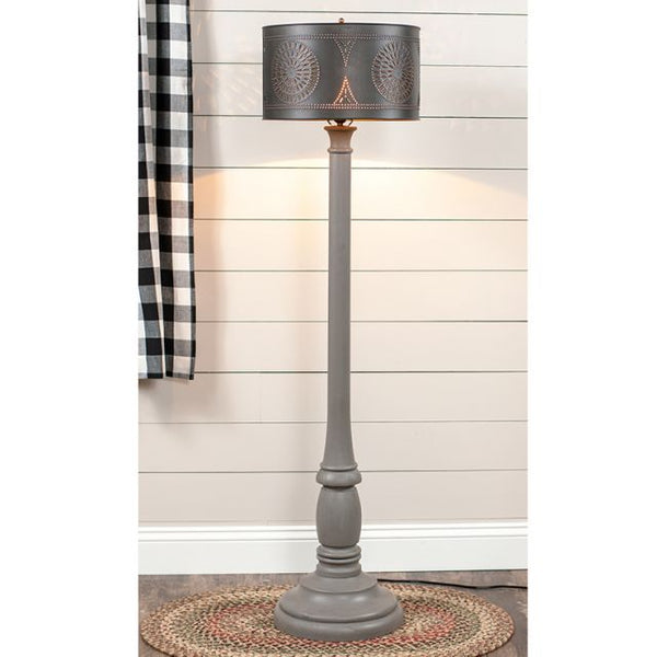 Brinton Floor Lamp with Metal Drum Shade