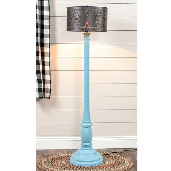 Brinton Floor Lamp with Metal Drum Shade
