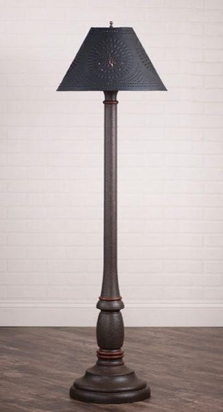 Brinton House Floor Lamp with Textured Black Shade