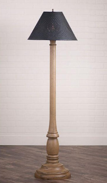 Brinton House Floor Lamp with Textured Black Shade